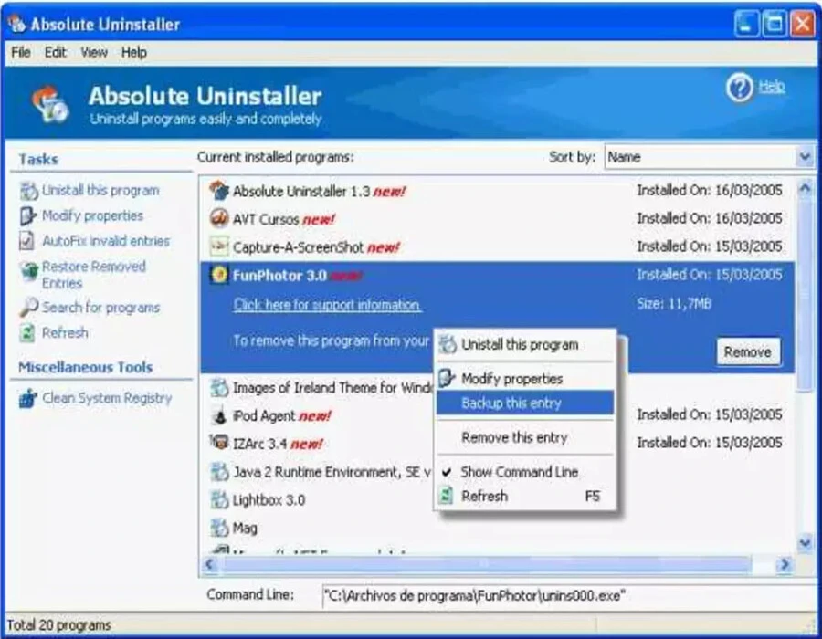 Absolute Uninstaller 6.0.1.28 繁體中文安裝版