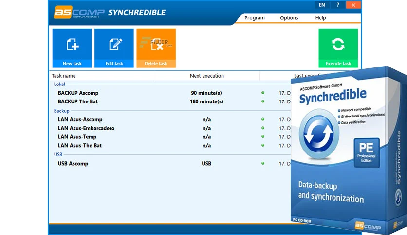 Synchredible 同步軟體示意圖