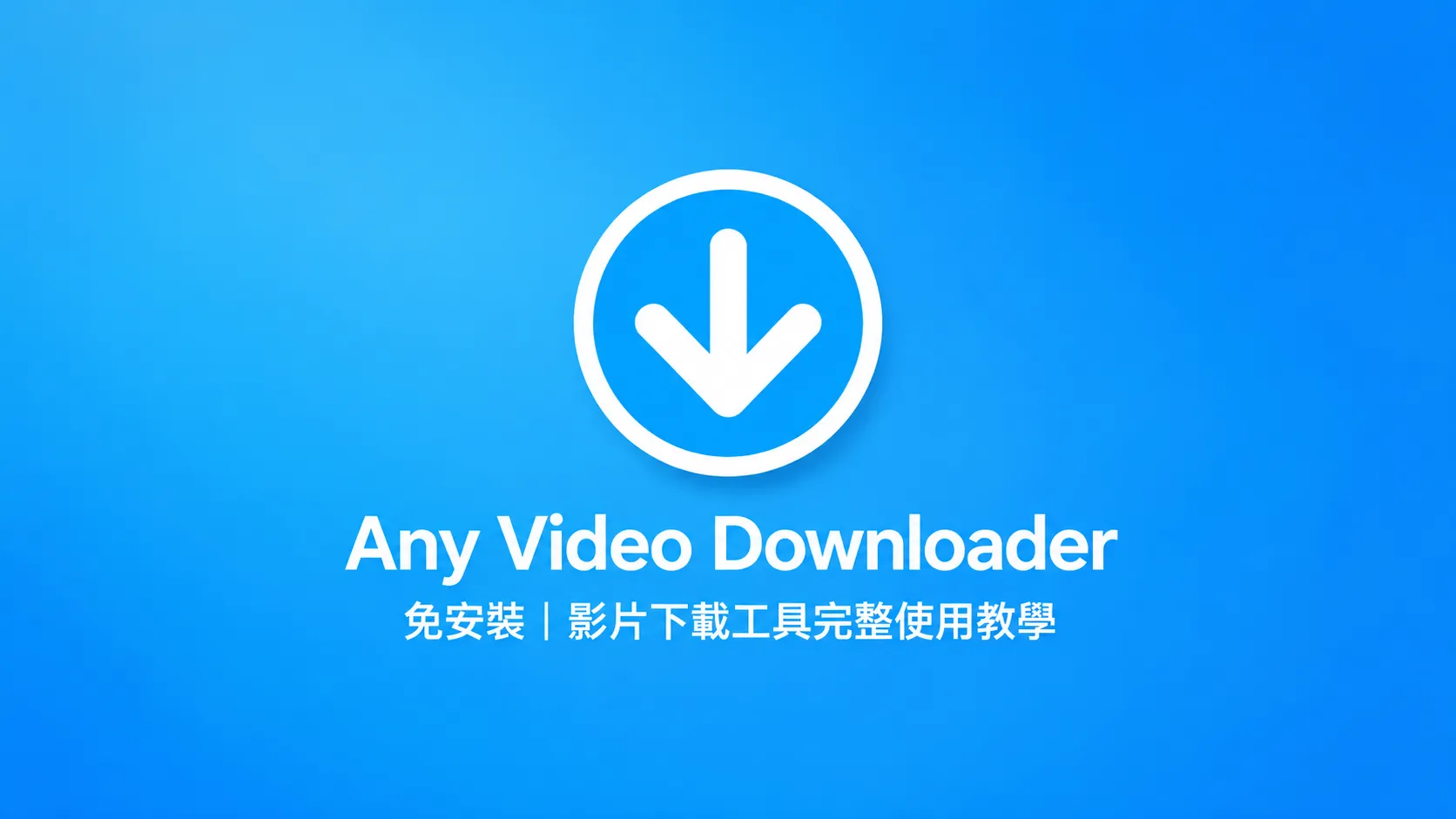 Any Video Downloader 免安裝|影片下載工具完整使用教學