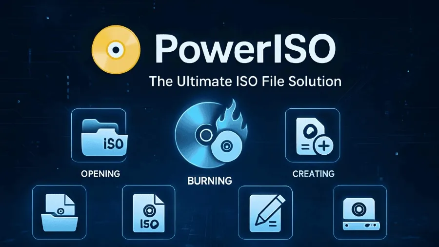 PowerISO 繁體中文免安裝版|ISO 映像檔製作、虛擬光碟與開機 USB 工具